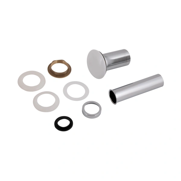 Донний клапан без переливу Qtap POP UP білий