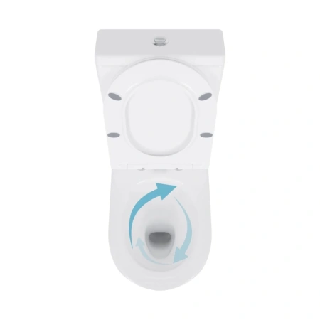 Унітаз підлоговий Qtap Swan Eco Ultra Quiet з сидінням Soft-close 640x360x835 мм White
