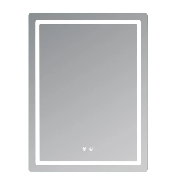 Дзеркало Qtap Mideya (MI2) 600х800 з LED-підсвічуванням Touch, з антизапотіванням, димером, рег. яскравості