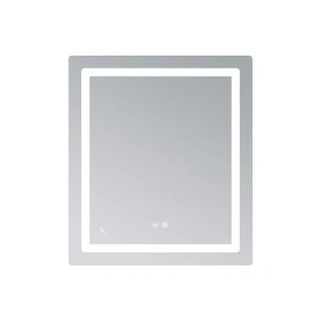 Дзеркало Lidz Kubis 700х800 з LED-підсвічуванням Touch, з антизапотіванням, з димером, рег. яскравості