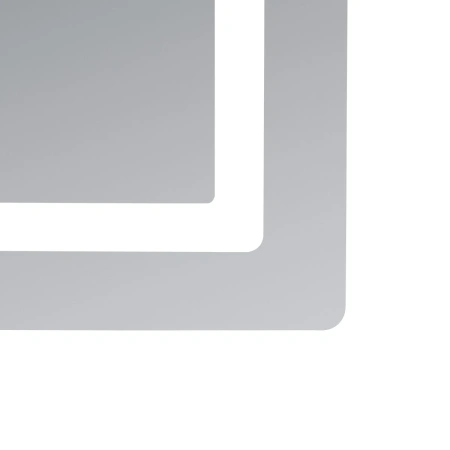Дзеркало Lidz Kubis 700х800 з LED-підсвічуванням Touch, з антизапотіванням, з димером, рег. яскравості