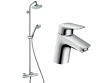 Змішувач для раковини + душ.система HANSGROHE LOGIS