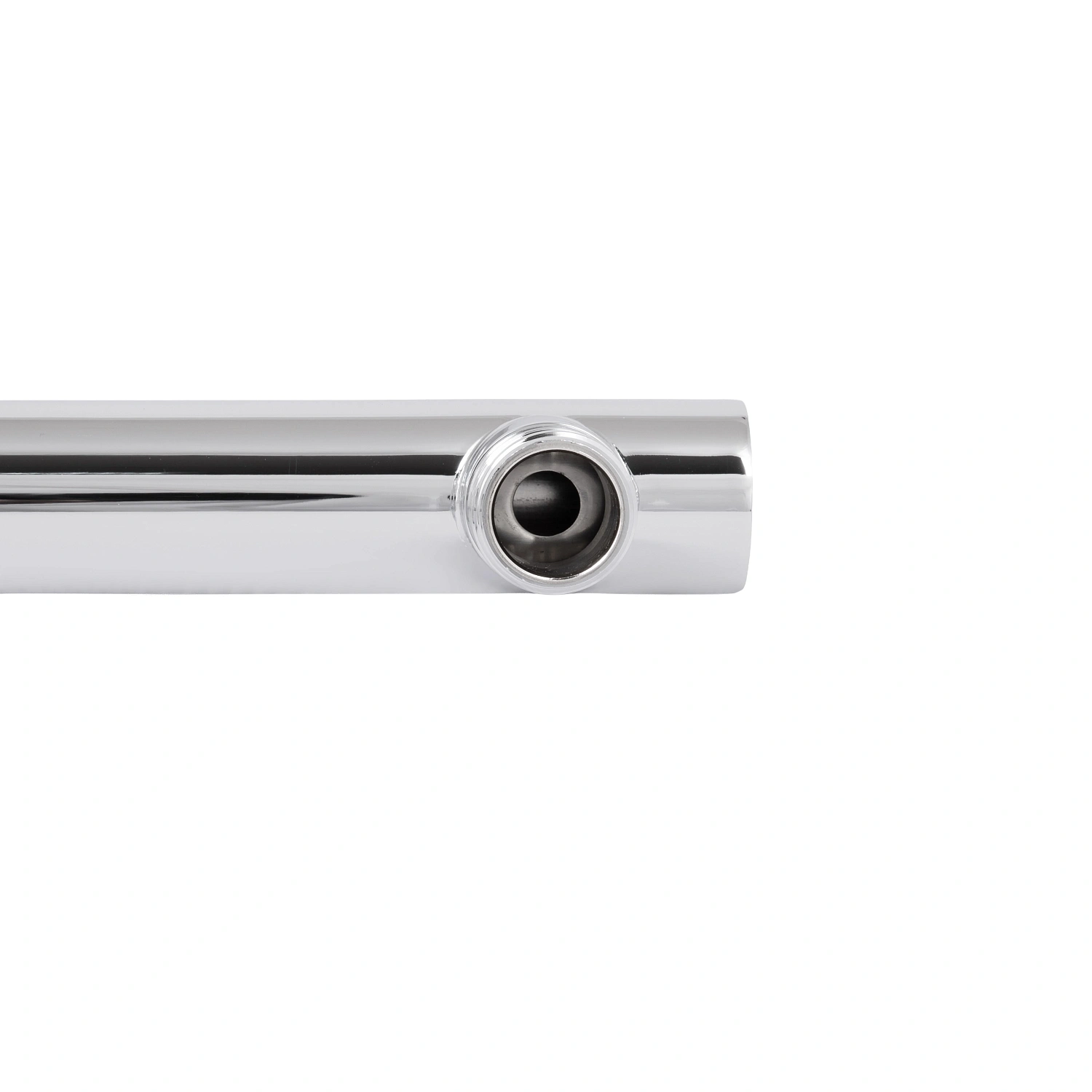 Кронштейн для верхнього душу Qtap Trubice 370 мм округлий Chrome