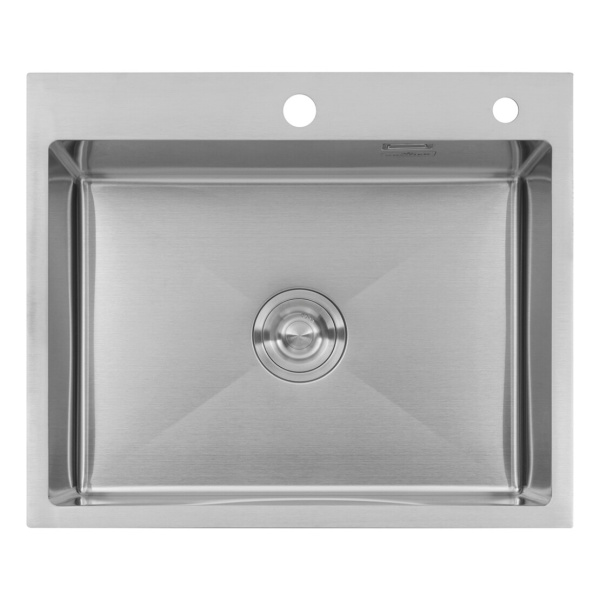 Кухонна мийка з нержавіючої сталі Kroner 60*50 3.0/1.0 мм + сушарка