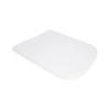 Сидіння для унітазу Qtap (Gemini 490) 428x344x37,5 мм, White, з мікроліфтом, Slim Duroplast, Quick Release