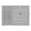 Кухонна мийка Lidz 6080-R Decor 0,6 мм