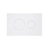 Клавіша змиву Qtap Standard 152x236x28 мм, White, кругла