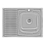 Кухонна мийка Lidz 6080-R Decor 0,6 мм