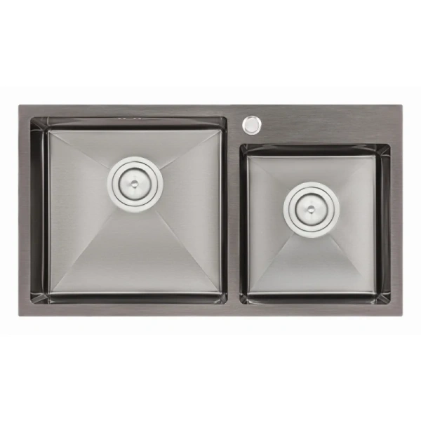Кухонна мийка Qtap S7843BL 2.7/1.0 мм
