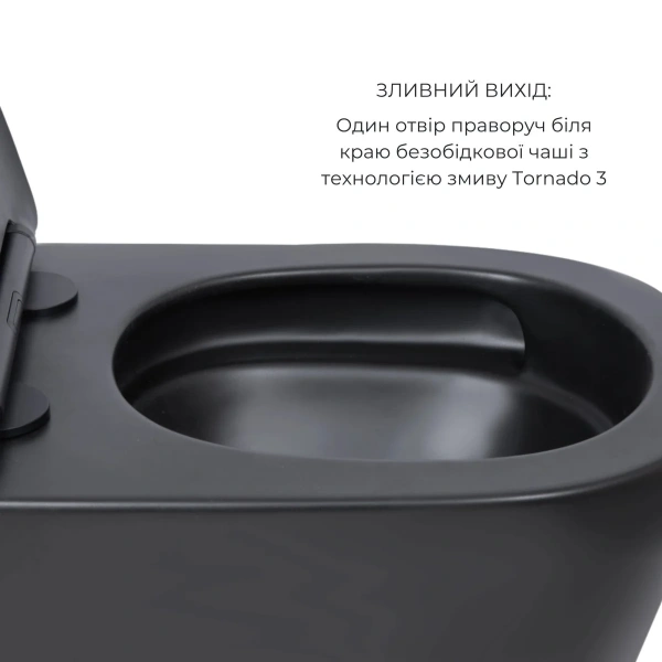Комплект Qtap Scorpio Matt Black 2 в 1: унітаз підвісний Ultra Quiet + біде підвісне