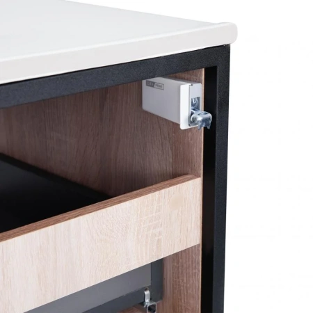 Комплект Qtap Taurus 800х580х437 White/Whitish oak підвісна тумба + раковина врізна