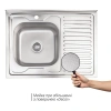 Фото Кухонна мийка Lidz 6080-L Decor 0,6 мм