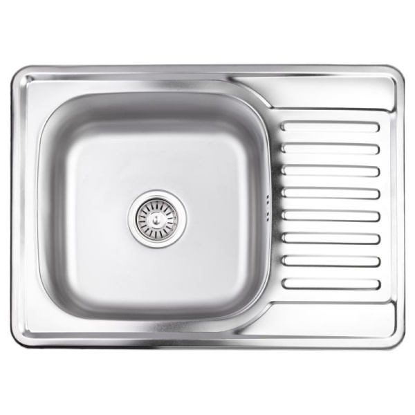 Кухонна мийка Lidz 6950 Satin 0,8 мм