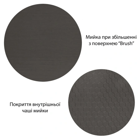 Фото Кухонна мийка Kroner KRP Schwarze - PVD (3.0/0.8 мм)
