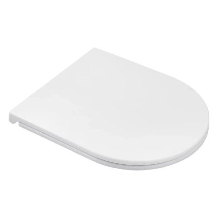 Унітаз підвісний безобідковий Kroner Harz WHI493736 RIMLESS з сидінням Slim Duroplast / Soft-close /