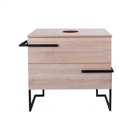 Тумба для підлоги Qtap Taurus 700х616х437 Whitish oak зі стільницею