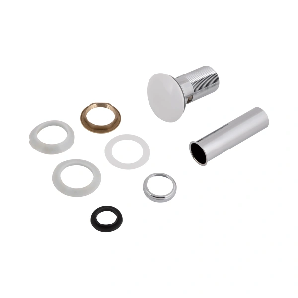 Фото Донний клапан для раковини Qtap PU02O 225х70х70 White з переливом