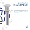Раковина накладна Qtap Cardinal 500х380х140 мм, Marble, прямокутна, з донним клапаном