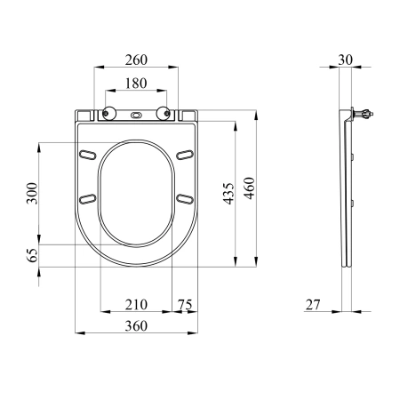 Сидіння для унітаза Kroner Armada Slim