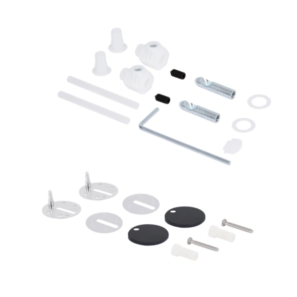 Унітаз підвісний у чорному кольорі 490x365x325 мм з сидінням Slim Duroplast Qtap Robin