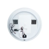Дзеркало настінне кругле 590 мм. з LED-підсвічуванням Touch, з антизапотіванням Qtap