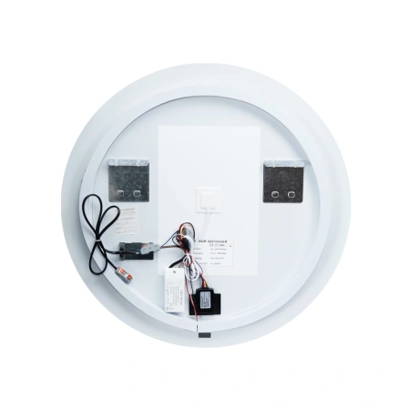 Дзеркало настінне кругле 590 мм. з LED-підсвічуванням Touch, з антизапотіванням Qtap