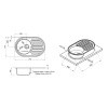 Фото Кухонна мийка Qtap 7750 Micro Decor 0,8 мм