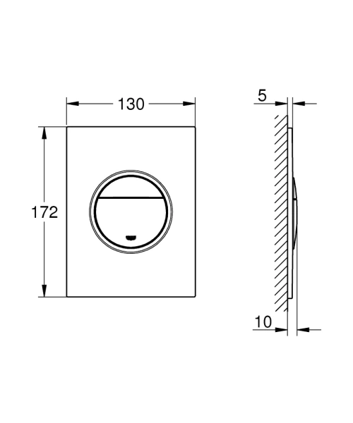Клавіша подвійна GROHE NOVA COSMOPOLITAN S