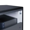 Тумба підвісна Qtap Virgo 600х476х469 Black/White зі стільницею