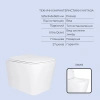 Готове рішення Qtap для ванної кімнати: підвісний унітаз Tern Ultra Quiet 525x345x360 + комплект інсталяції Standard (лінійна клавіша Black)