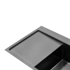 Фото Комплект кухонна мийка Kroner Schwarze-7849RHM PVD + змішувач Edelstahl Klassisch-SCH03918 + дозатор Spender-026