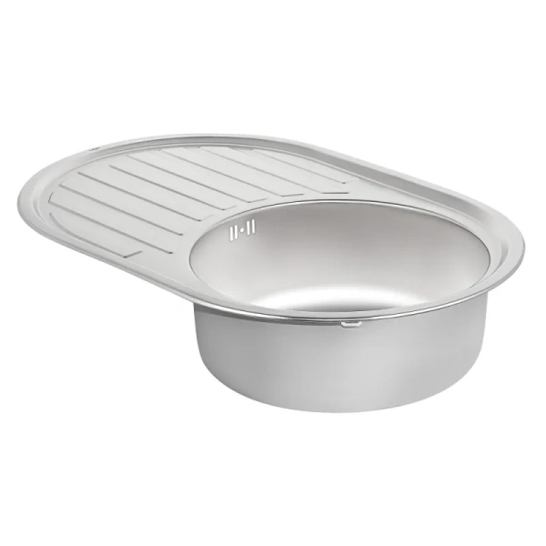 Фото Кухонна мийка Qtap 7750 Satin 0,8 мм