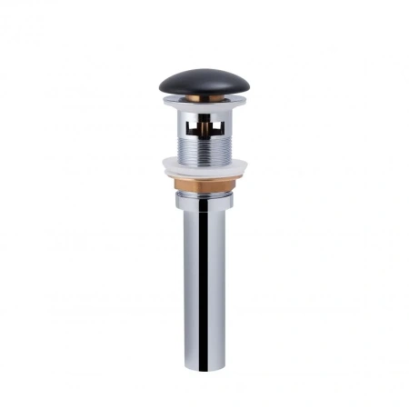 Раковина підвісна моноблок Qtap Virgo 550х430х400 Matt black з донним клапаном