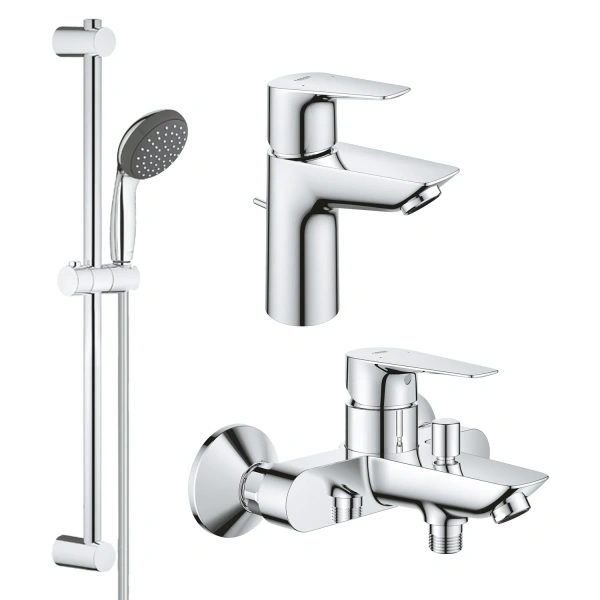 Набір змішувачів 3 в 1 для ванної кімнати Grohe QuickFix StartEdge S-Size