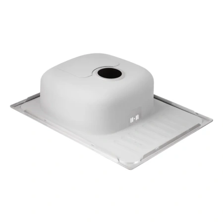 Фото Кухонна мийка Qtap 6550 Satin 0,8 мм