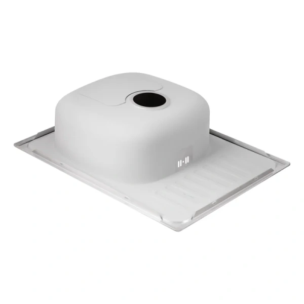 Фото Кухонна мийка Qtap 6550 Satin 0,8 мм