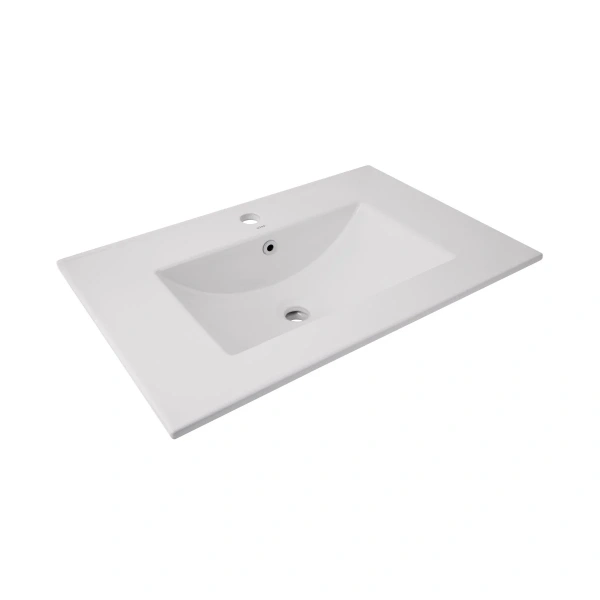 Раковина врізна меблева Albatross 720х460х180 мм, White, прямокутна Qtap