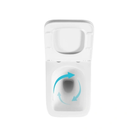 Готове рішення Qtap для ванної кімнати: підвісний унітаз Gemini Ultra Quiet 520×360×350 + комплект інсталяції Nest 4 в 1 (квадратна клавіша Chrome)
