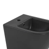 Комплект Qtap Robin Anthracite 3 в 1: підвісний унітаз Ultra Quiet + біде підвісне + раковина накладна