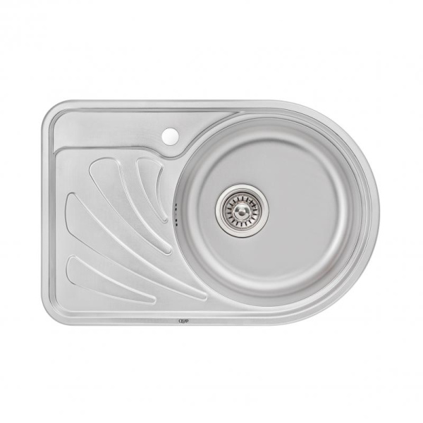 Кухонна мийка Qtap 6744R Micro Decor 0,8 мм