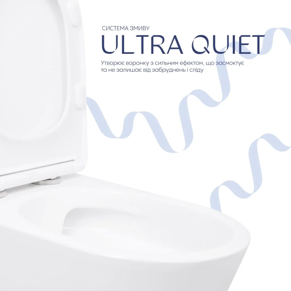 Унітаз підлоговий Qtap Arvin Ultra Quiet 630×350×795 мм з сидінням Soft-close, White