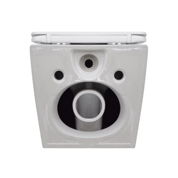 Унітаз підвісний Jay Rimless 485×360×320 мм, White, з сидінням Slim Duroplast/ Soft-close/ Quick Relase Qtap