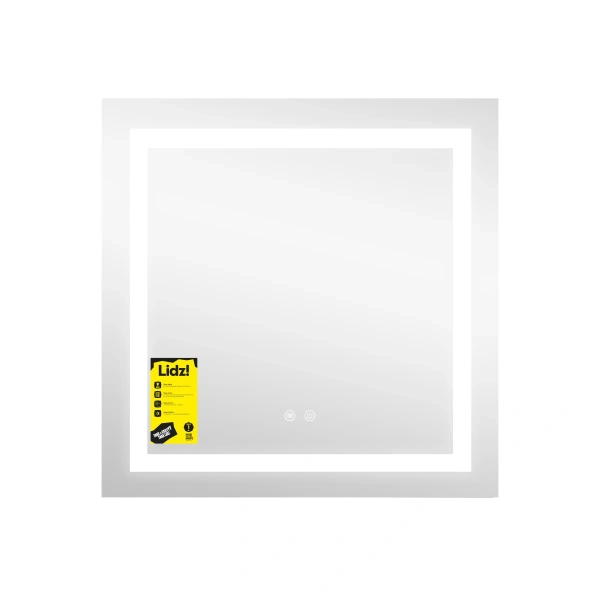 Дзеркало Lidz Kubis (KU1) 700х700 з LED-підсвічуванням Touch, з антизапотіванням, з регулюванням яскравості