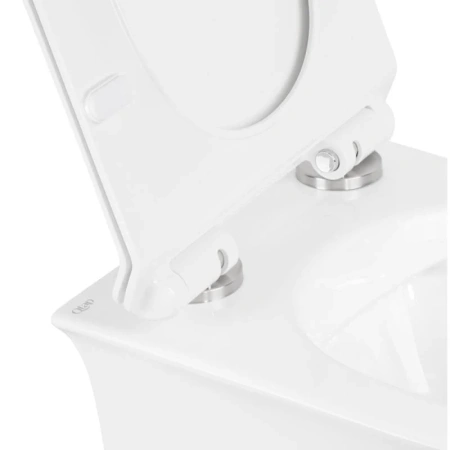 Унітаз підвісний Qtap Virgo безобідковий з сидінням Slim Soft-close
