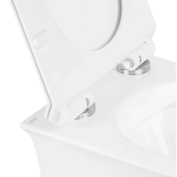 Унітаз підвісний Qtap Virgo безобідковий з сидінням Slim Soft-close