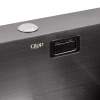 Фото Кухонна мийка з однією чашею в чорному кольорі Qtap D5050 2.7/1.0 мм нержавіюча сталь