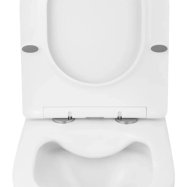 Унітаз підвісний безобідковий Kroner Harz WHI523632 RIMLESS з сидінням (KH523632WHIR)