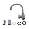 Фото Змішувач для кухні Pure 015F3, Graphite/Grey (k35) з гнучким виливом BRIPUR015F3GRG Brinex