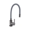 Змішувач для кухні Pure 015F3, Graphite/Grey (k35) з гнучким виливом BRIPUR015F3GRG Brinex