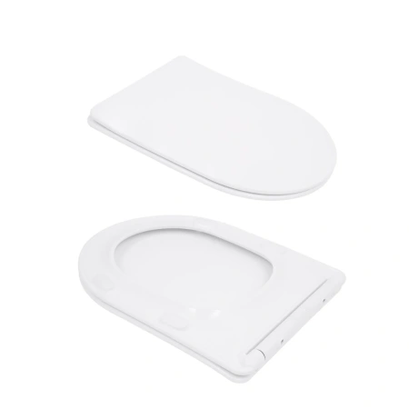 Унітаз підлоговий Qtap Evia Ultra Quiet 630×350×795 мм з сидінням Soft-close, White